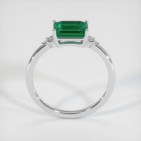 1.50 Ct. Emerald Ring, 18K White Gold 3