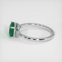 1.50 Ct. Emerald Ring, 18K White Gold 4