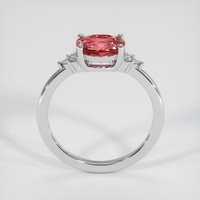 2.04 Ct. Padparadscha Sapphire Ring, 18K White Gold 3