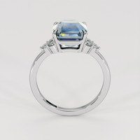 4.01 Ct. Bi Color Sapphire Ring, 18K White Gold 3