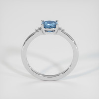 0.70 Ct. Sapphire Ring, 18K White Gold 3