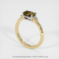 1.15 Ct. Gemstone Ring, 14K White & Yellow 2