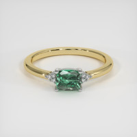 0.63 Ct. Gemstone Ring, 14K White & Yellow 1