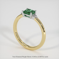 0.63 Ct. Gemstone Ring, 14K White & Yellow 2