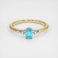 0.31 Ct. Gemstone Ring, 14K White & Yellow 1