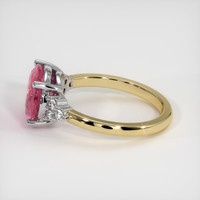 3.06 Ct. Padparadscha Sapphire Ring, 18K White & Yellow 4