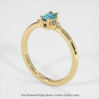 0.31 Ct. Gemstone Ring, 14K Yellow Gold 2