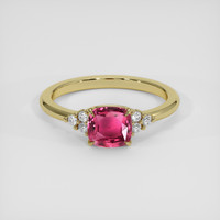 1.86 Ct. Pinkish Red Ruby Ring, 14K Yellow Gold 1