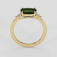 1.85 Ct. Bluish Green Sapphire Ring, 14K Yellow Gold 3
