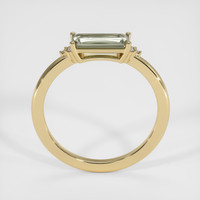 1.00 Ct. Green Sapphire Ring, 14K Yellow Gold 3