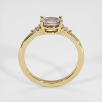 1.16 Ct. Peach Sapphire Ring, 14K Yellow Gold 3