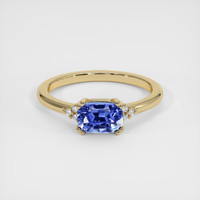 1.24 Ct. Blue Sapphire Ring, 14K Yellow Gold 1