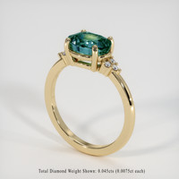 2.00 Ct. Bi Color Sapphire Ring, 14K Yellow Gold 2