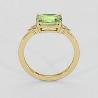 2.75 Ct. Yellowish Green Sapphire Ring, 14K Yellow Gold 3