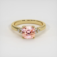 2.33 Ct. Padparadscha Sapphire Ring, 14K Yellow Gold 1
