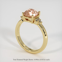 2.33 Ct. Padparadscha Sapphire Ring, 14K Yellow Gold 2