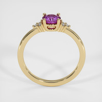 0.58 Ct. Purple Sapphire Ring, 14K Yellow Gold 3