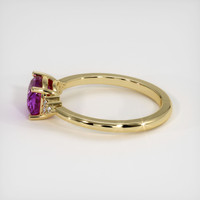 2.02 Ct. Pinkish Purple Sapphire Ring, 14K Yellow Gold 4