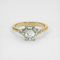 2.77 Ct. Sapphire Ring, 14K Yellow Gold 1
