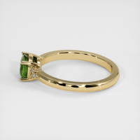1.28 Ct. Green Sapphire Ring, 14K Yellow Gold 4