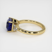 3.22 Ct. Blue Sapphire Ring, 18K Yellow Gold 4