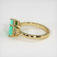 1.59 Ct. Emerald Ring, 18K Yellow Gold 4