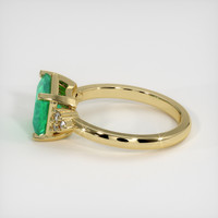 1.59 Ct. Emerald Ring, 18K Yellow Gold 4