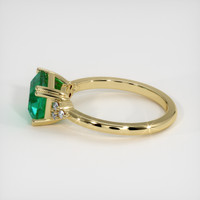 1.76 Ct. Emerald Ring, 18K Yellow Gold 4