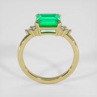 2.06 Ct. Emerald Ring, 18K Yellow Gold 3