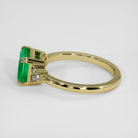 2.06 Ct. Emerald Ring, 18K Yellow Gold 4