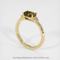 1.15 Ct. Gemstone Ring, 18K Yellow Gold 2