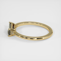 1.00 Ct. Green Sapphire Ring, 18K Yellow Gold 4