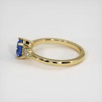 0.95 Ct. Blue Sapphire Ring, 18K Yellow Gold 4
