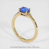 1.93 Ct. Blue Sapphire Ring, 18K Yellow Gold 2