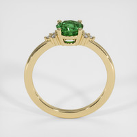 1.10 Ct. Green Sapphire Ring, 18K Yellow Gold 3