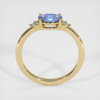 0.72 Ct. Blue Sapphire Ring, 18K Yellow Gold 3