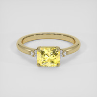 2.11 Ct. Yellow Sapphire Ring, 18K Yellow Gold 1