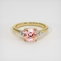 2.33 Ct. Padparadscha Sapphire Ring, 18K Yellow Gold 1