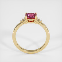 1.04 Ct. Reddish Pink Sapphire Ring, 18K Yellow Gold 3