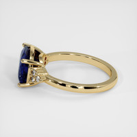4.45 Ct. Color Change Sapphire Ring, 18K Yellow Gold 4