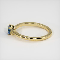 0.61 Ct. Sapphire Ring, 18K Yellow Gold 4