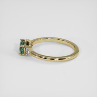 1.63 Ct. Green Sapphire Ring, 18K Yellow Gold 4