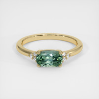 1.22 Ct. Sapphire Ring, 18K Yellow Gold 1