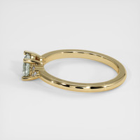 0.74 Ct. Green Sapphire Ring, 18K Yellow Gold 4
