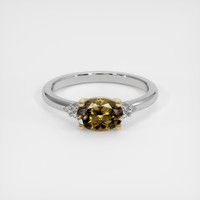 1.15 Ct. Gemstone Ring, 14K Yellow & White 1