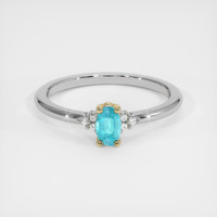 0.31 Ct. Gemstone Ring, 14K Yellow & White 1