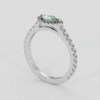 0.46 Ct. Alexandrite Ring, 18K White Gold 2