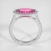 1.95 Ct. Purplish Pink Sapphire Ring, 18K White Gold 3