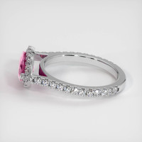 1.95 Ct. Purplish Pink Sapphire Ring, 18K White Gold 4