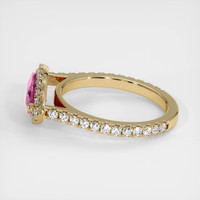 1.95 Ct. Purplish Pink Sapphire Ring, 14K Yellow Gold 4